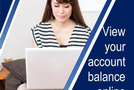 Online account balance